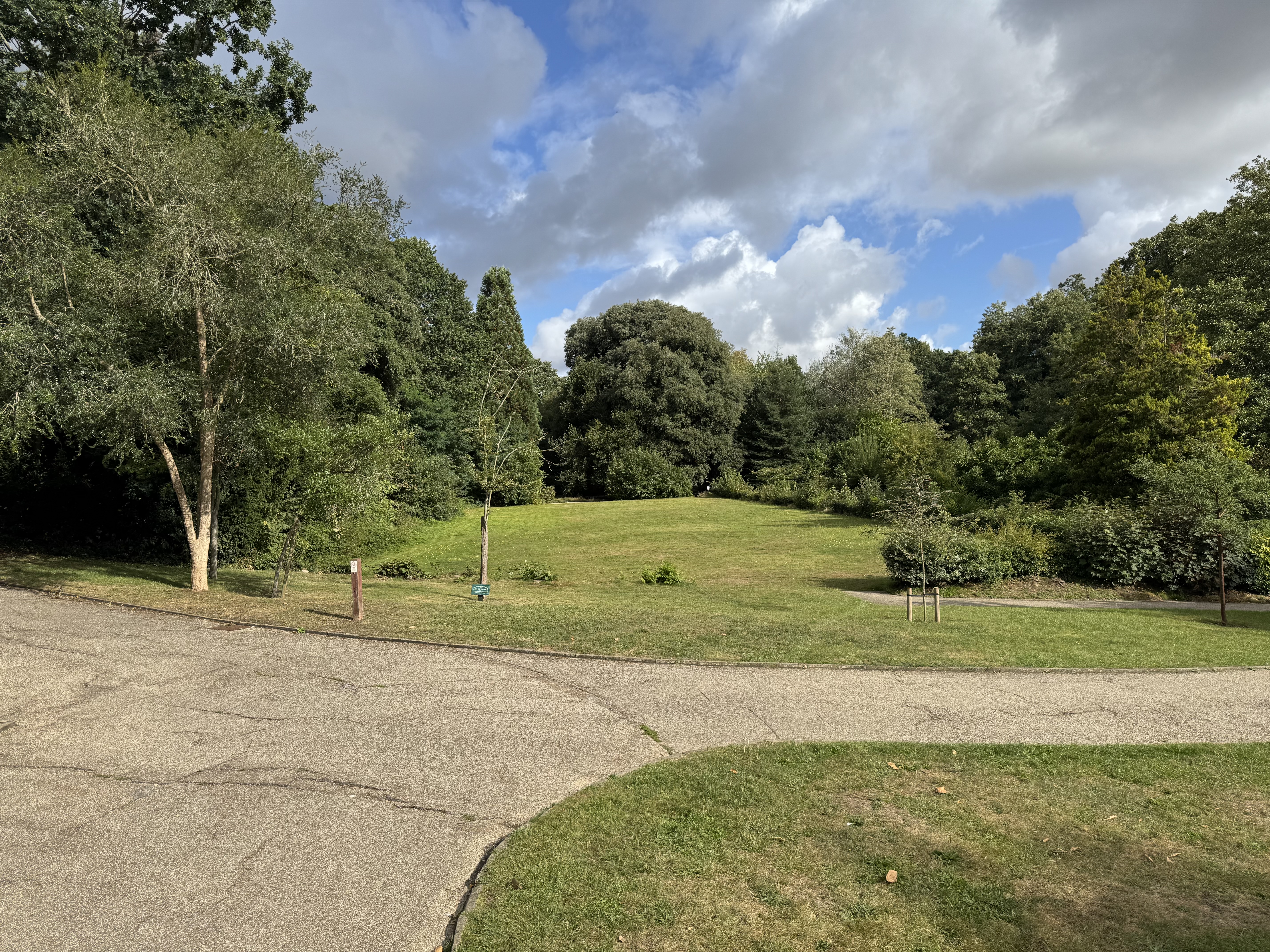 The former croquet lawn at Christchurch Park in Ipswich