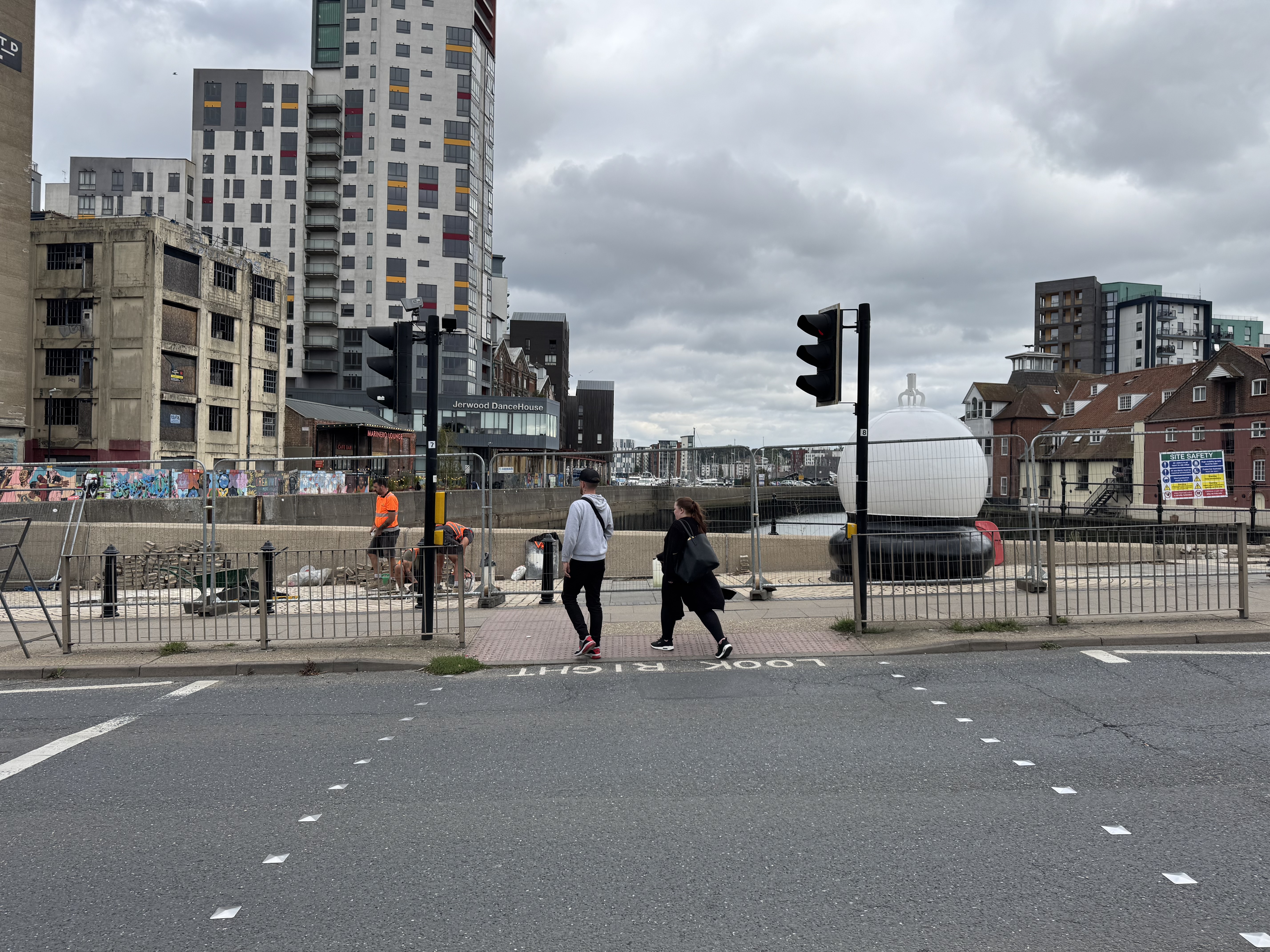 The pedestrian crossing on Bridge Street will be relocated so that it is in line with the entrance to St Peter’s Dock