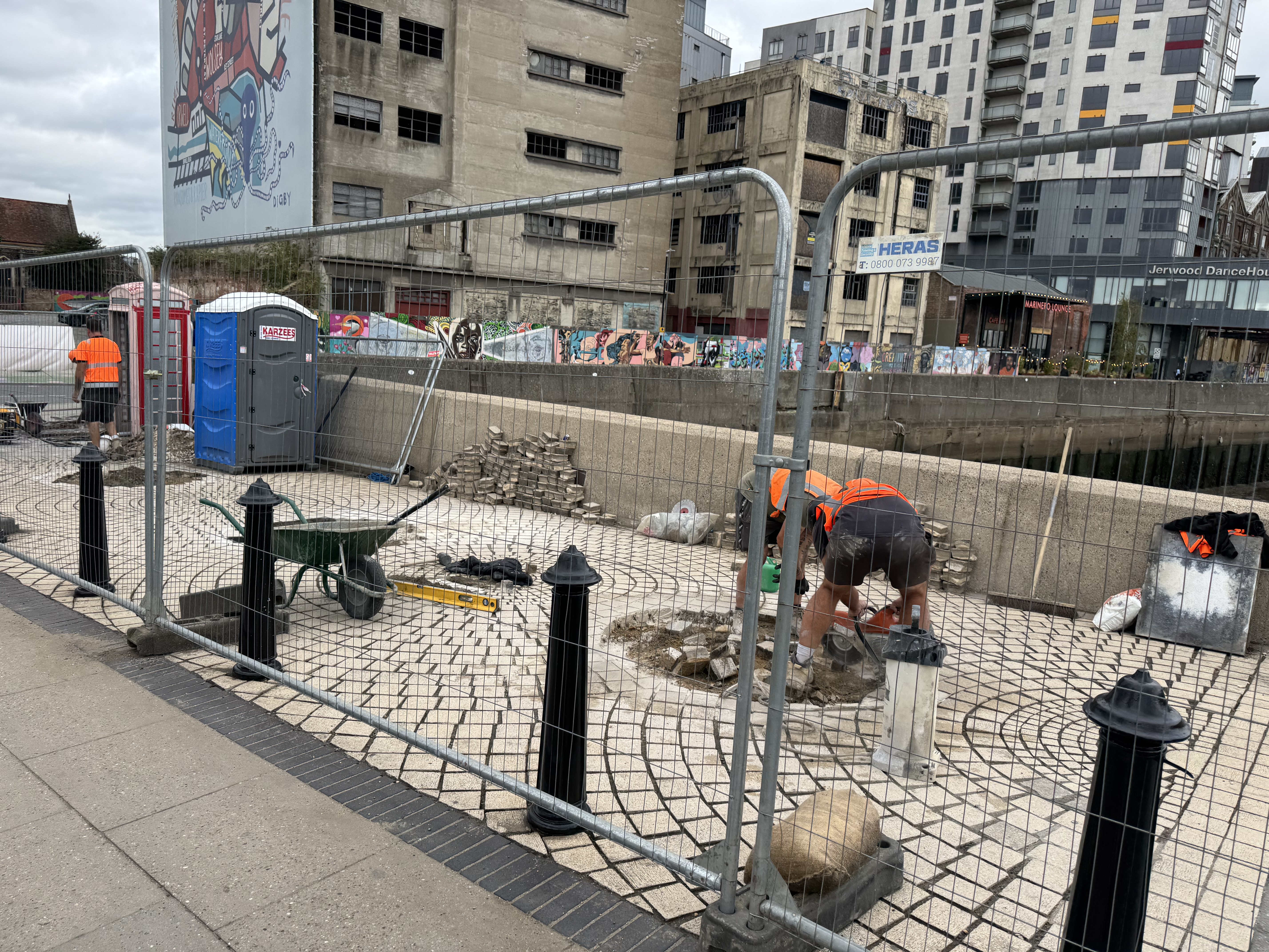 Work has begun to create a new heritage viewing platform on Stoke Bridge