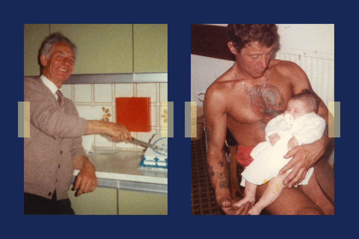 Nadine's grandad Cyril and uncle Nigel