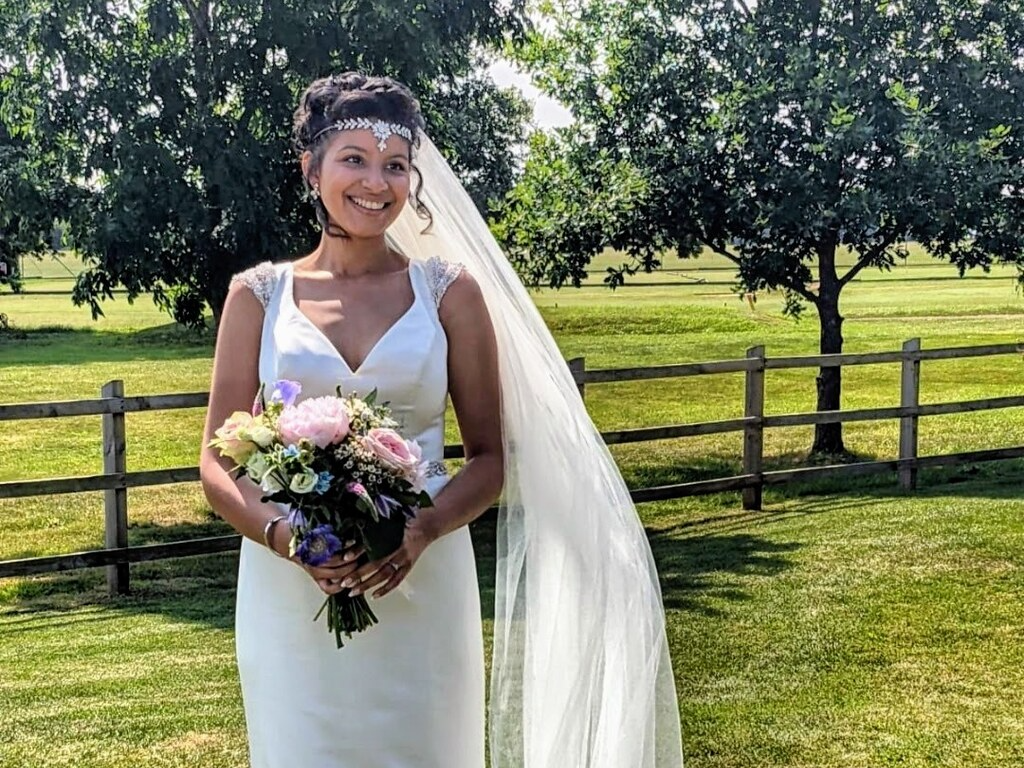 Nadine's cousin Jazelle Johnson Pyke on her wedding day