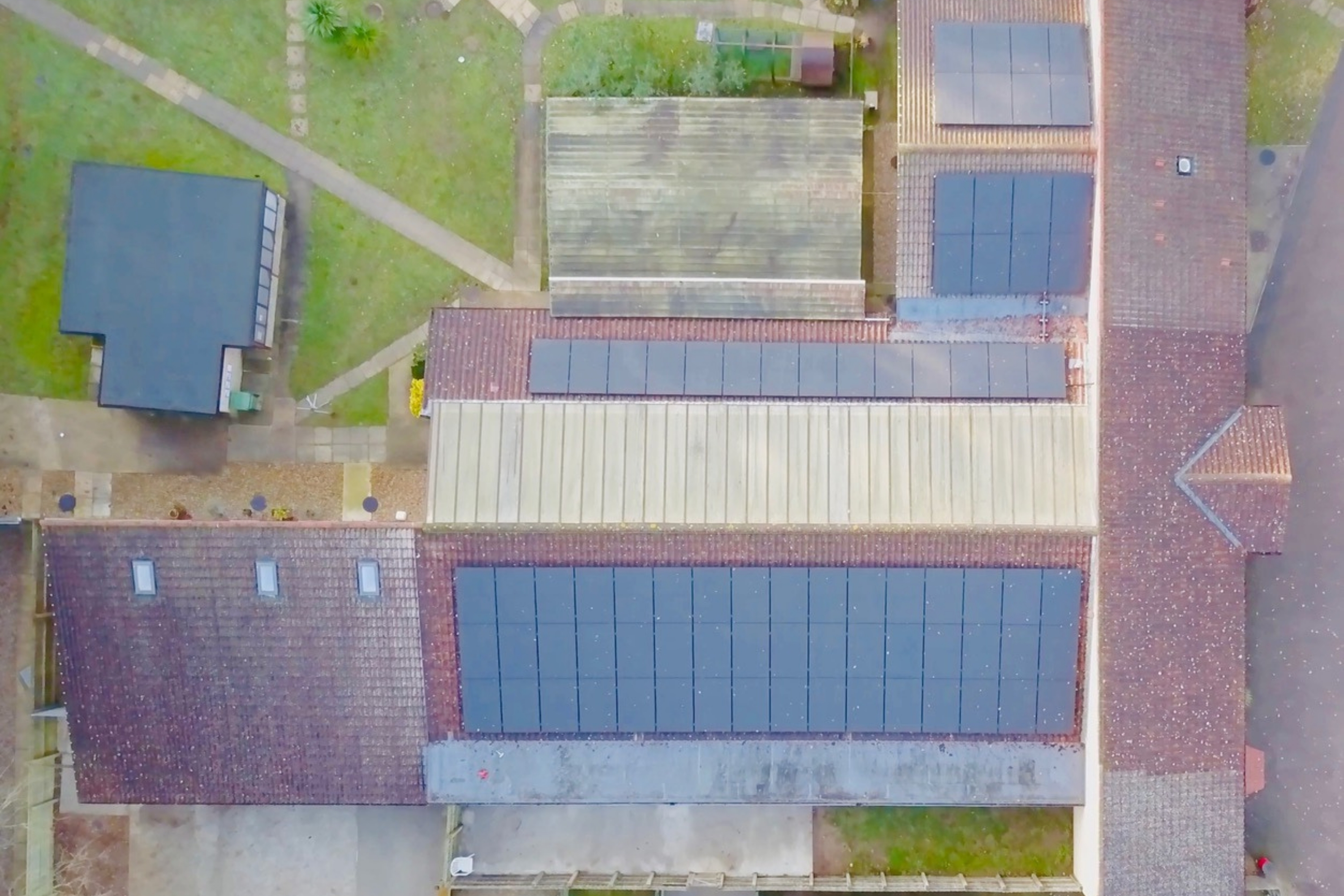 Aerial photo of building