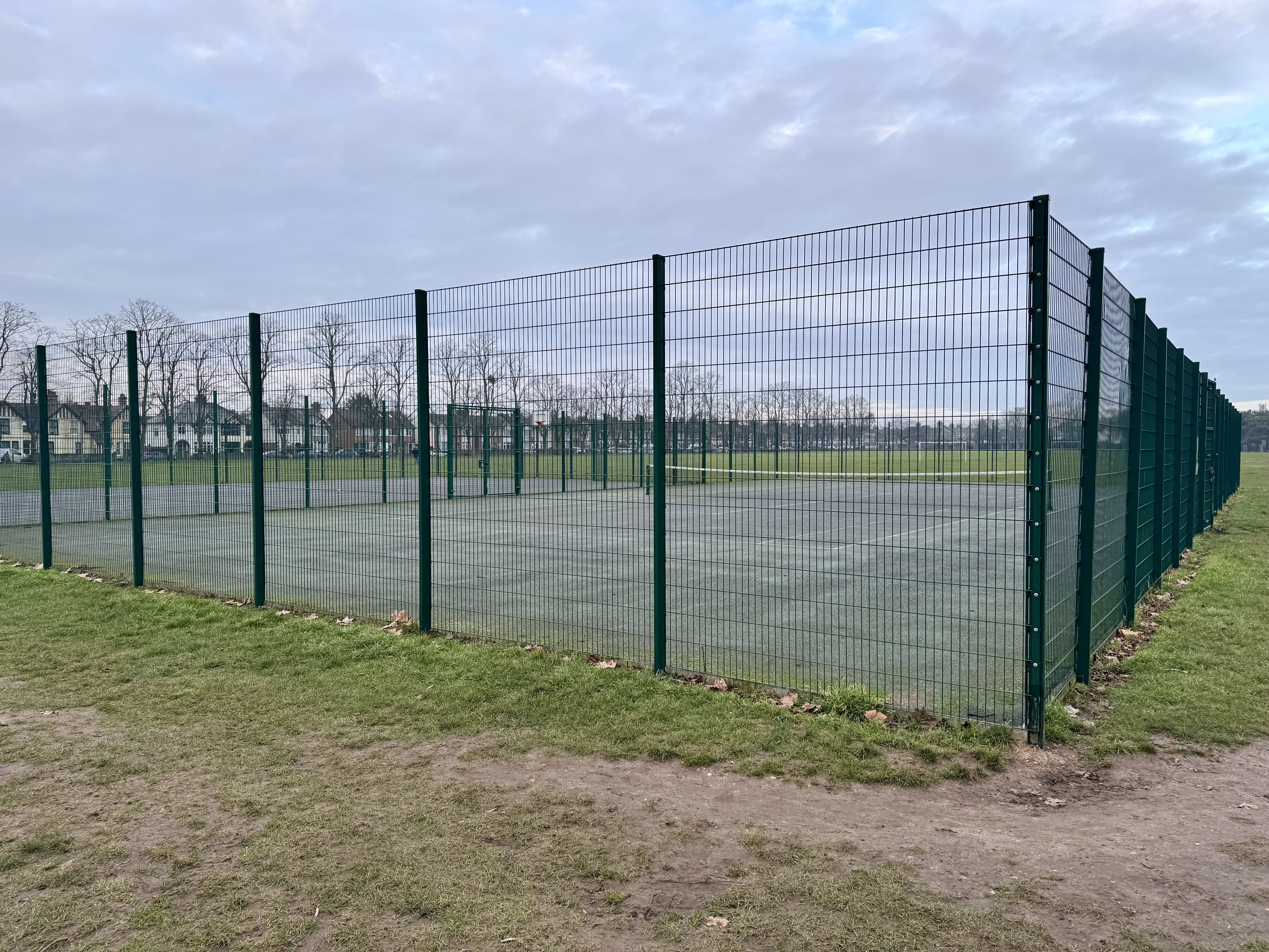 Tennis and basketball courts at Murray Road Recreation Ground in Ipswich