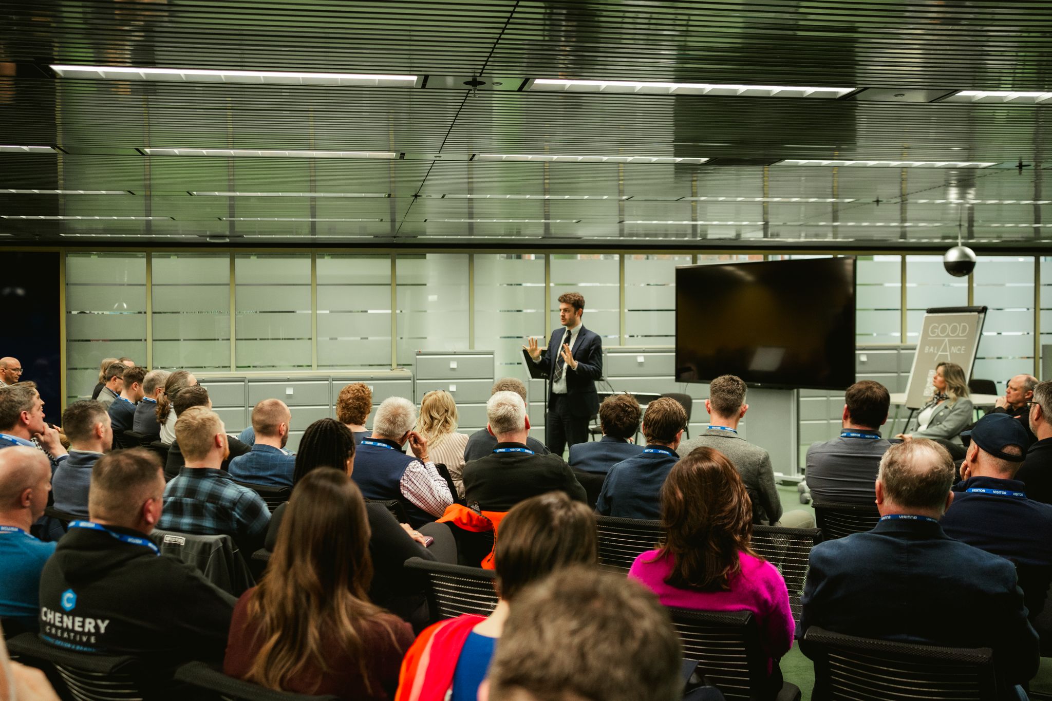 Ipswich MP Jack Abbot addresses business owners and leaders