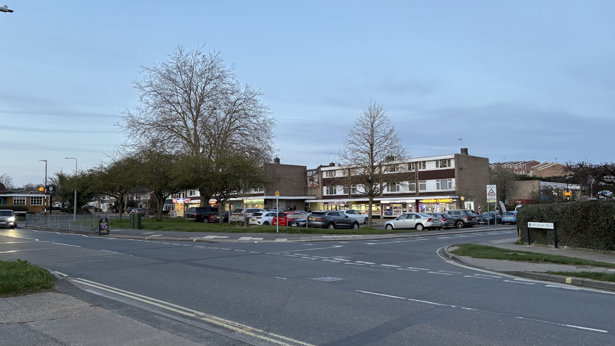 Sheldrake Drive shops in Stoke Park