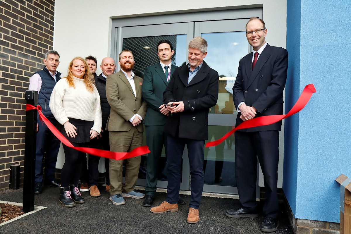 Cutting the ribbon at Ipswich Academy's new SEND unit