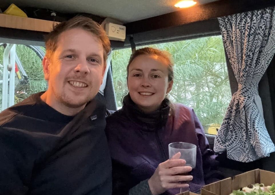 Sam Knibbs with his wife Frankie