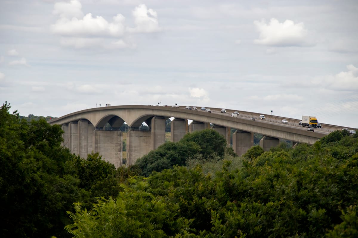 The Orwell Bridge in Ipswich