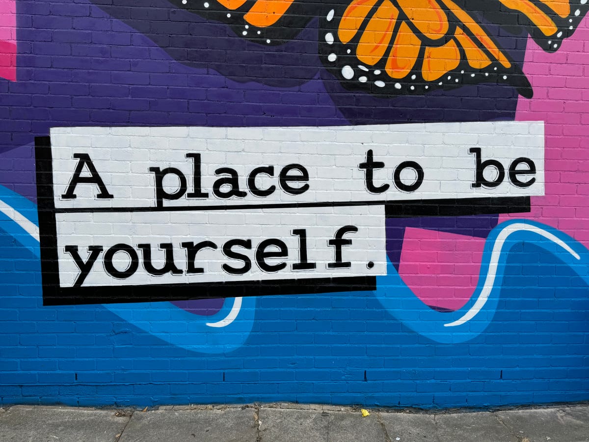 ‘KB Designs Youth Mural’ on Great Coleman Street in 2024