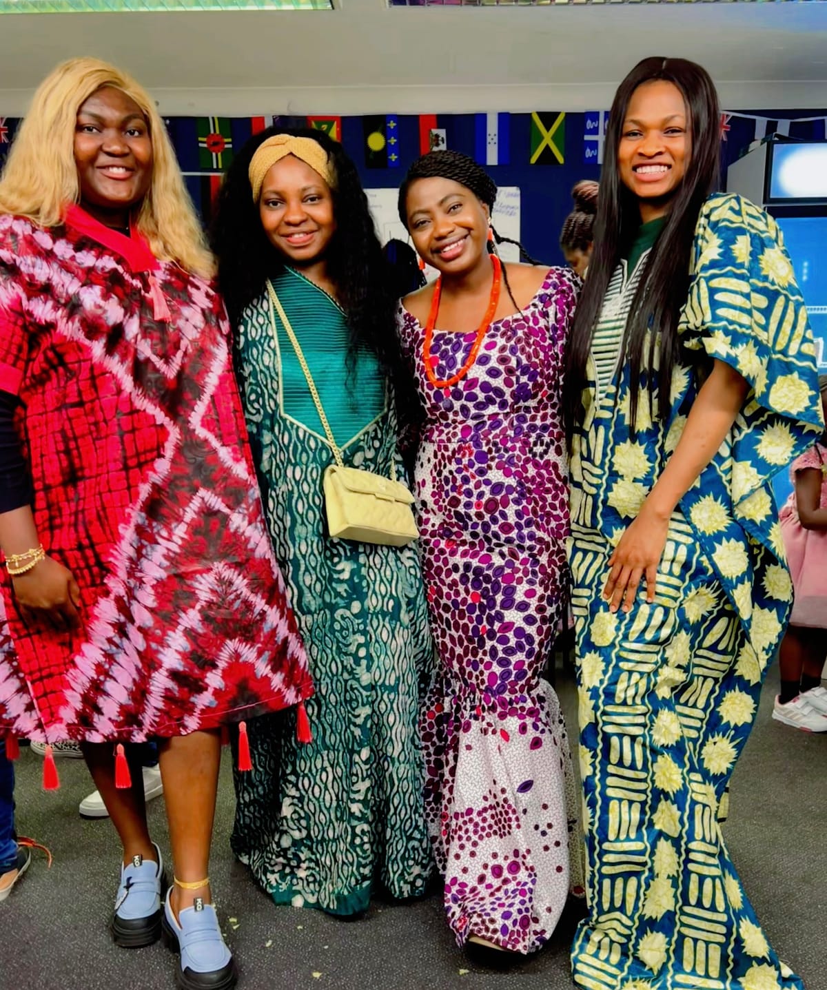 Four black women attend a BHM event in Ipswich