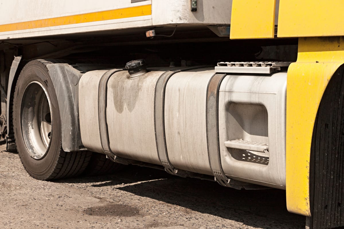 A HGV fuel tank