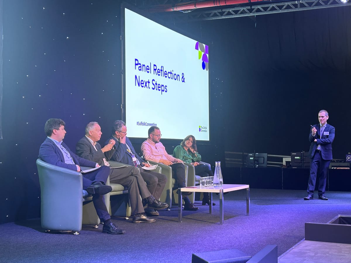 Panel discussion at the Suffolk Convention at BT's Adastral Park