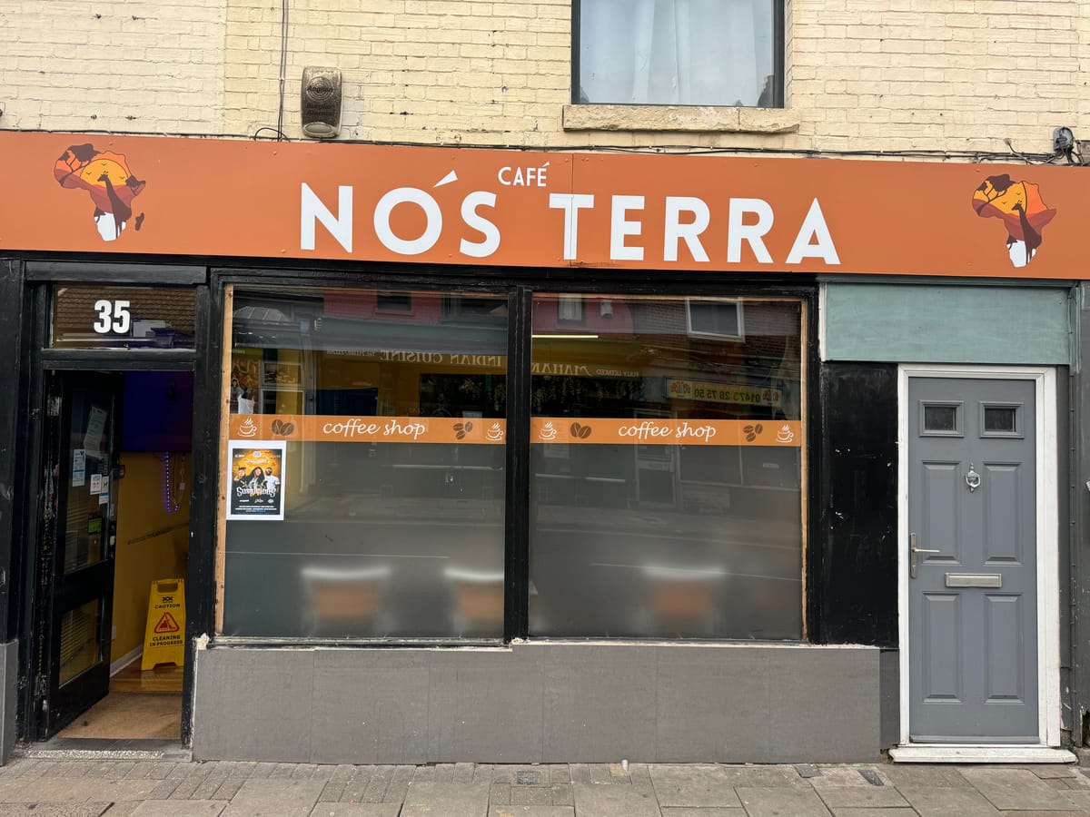 Café Nos Terra on Norwich Road, Ipswich