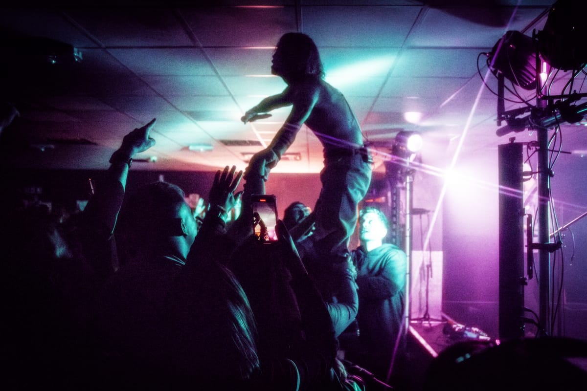 The Hunna performing at The Baths in Ipswich