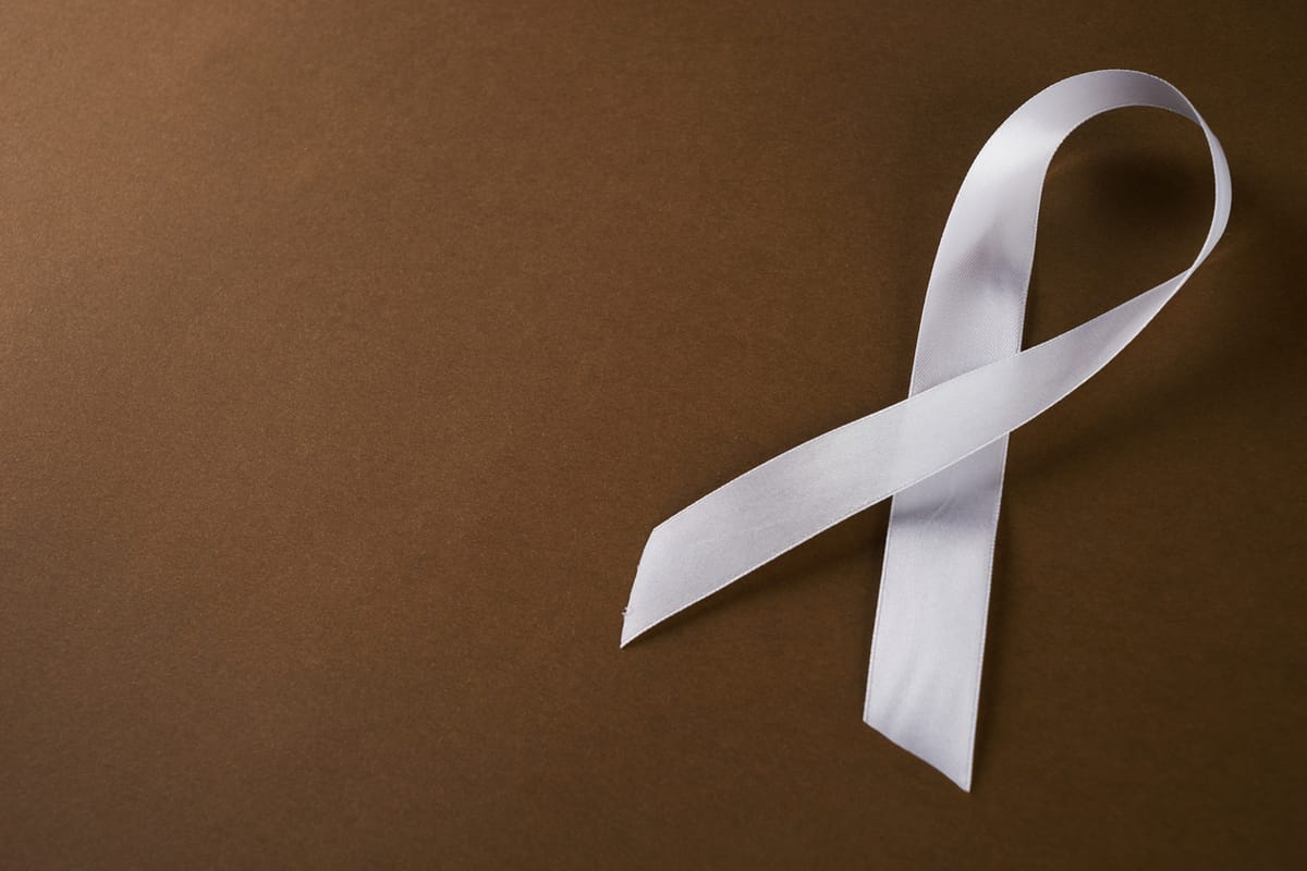 A white ribbon