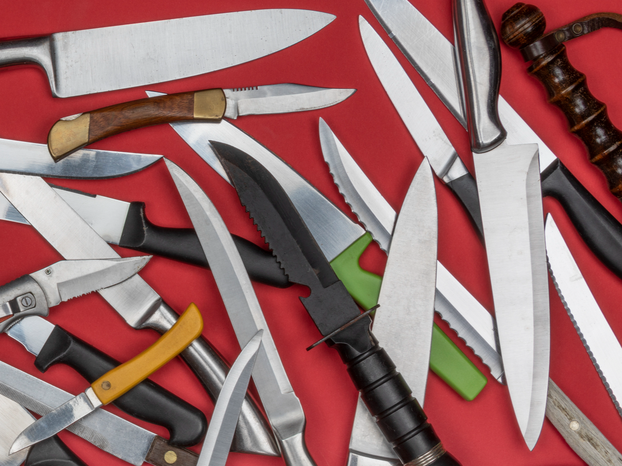 A collection of knives