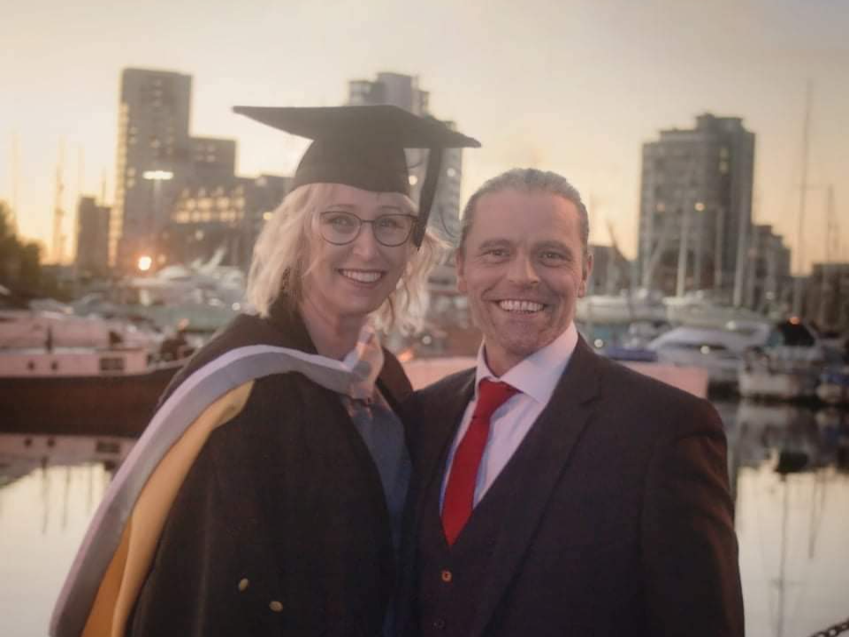 Jenny Lymburn with her late husband Gary