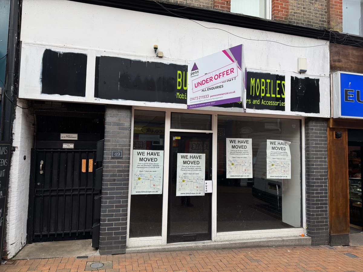 The former Time2Vape unit at 49 Buttermarket is set to become a new restaurant later this year