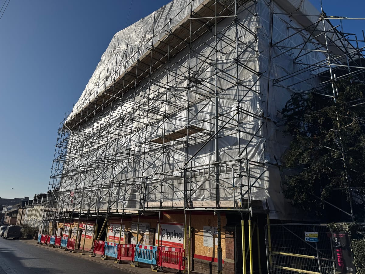 Ipswich Museum under construction