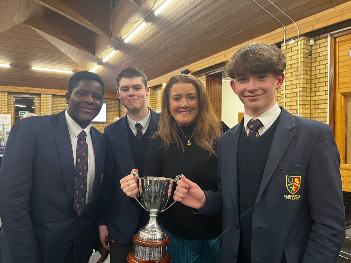 The senior team, comprising Ben (Captain), Alex (Proposition) and Ademide (Opposition), tackled whether science and logic make religion and superstition irrelevant