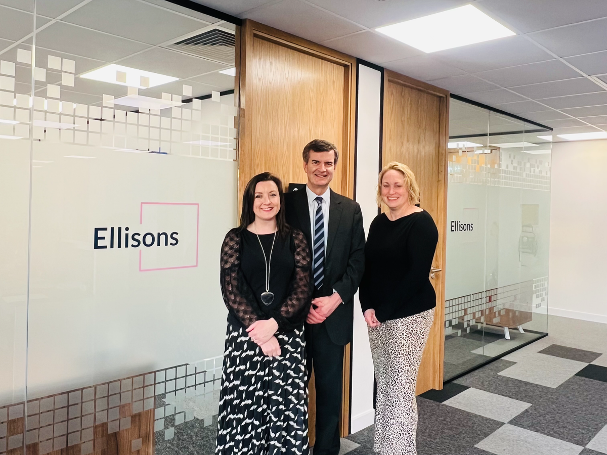 Rachel Dawson, Peter Crix and Nicola Weldon of Ellisons Solicitors