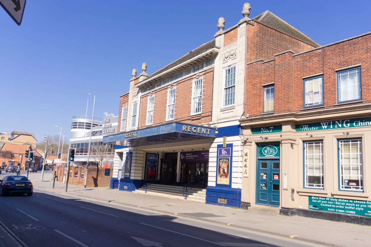 The regent theatre in ipswich building