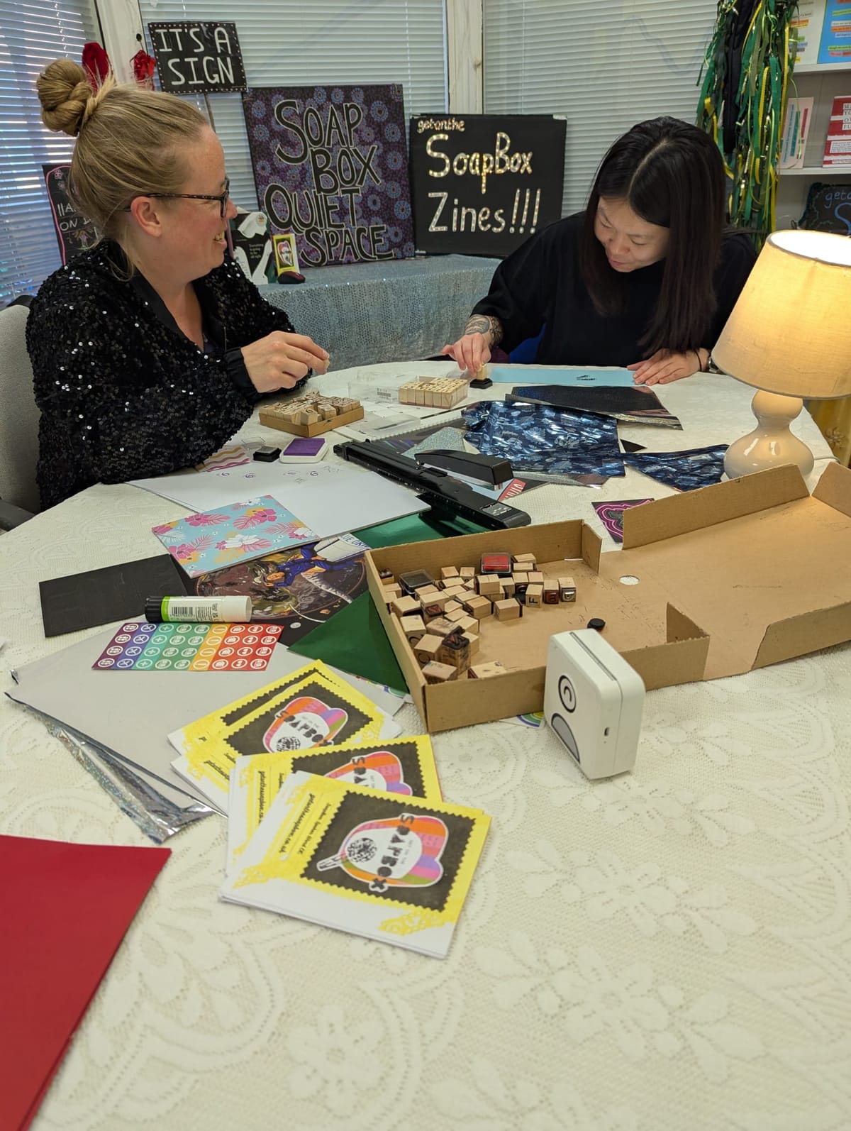 Amy Wragg from SoapBox CIC and Suzanne Chung from CHIp CIC