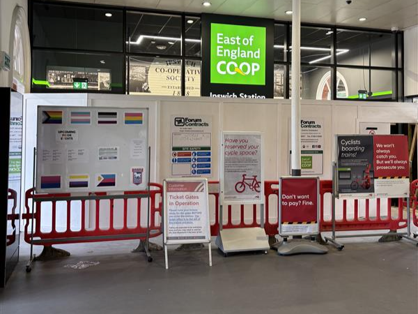 The new store at the former ticket office opens Wednesday, 4 June