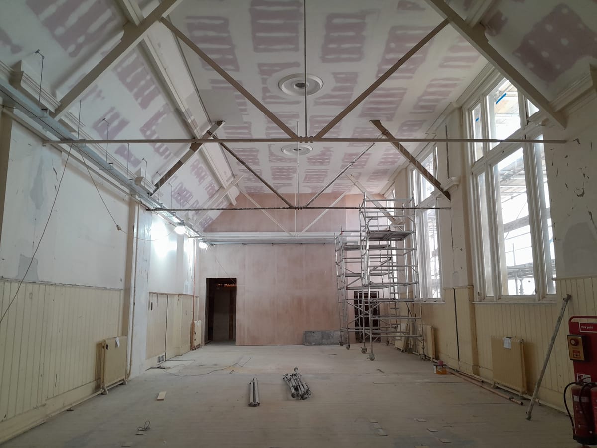 Work in progress at Ipswich Museum