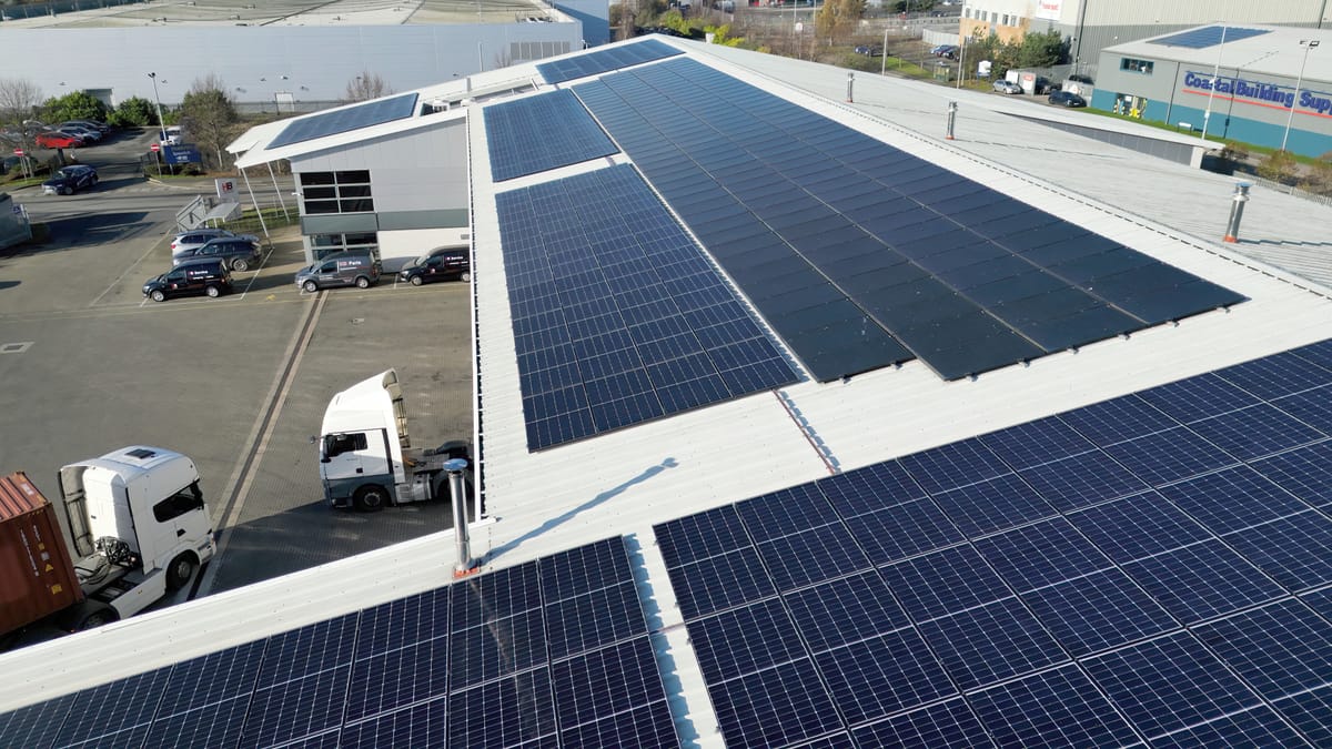 A rooftop solar installation by Insight Energy