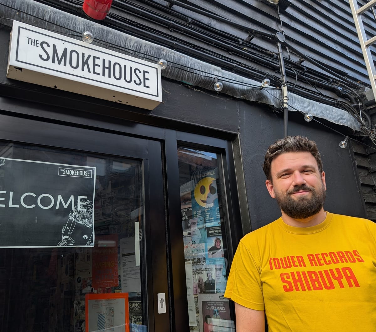 Ipswich Community Radio (ICR) presenter, Jonathan Baker, at The Smokehouse in Ipswich