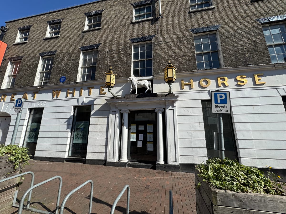 The Great White Horse Hotel in Ipswich