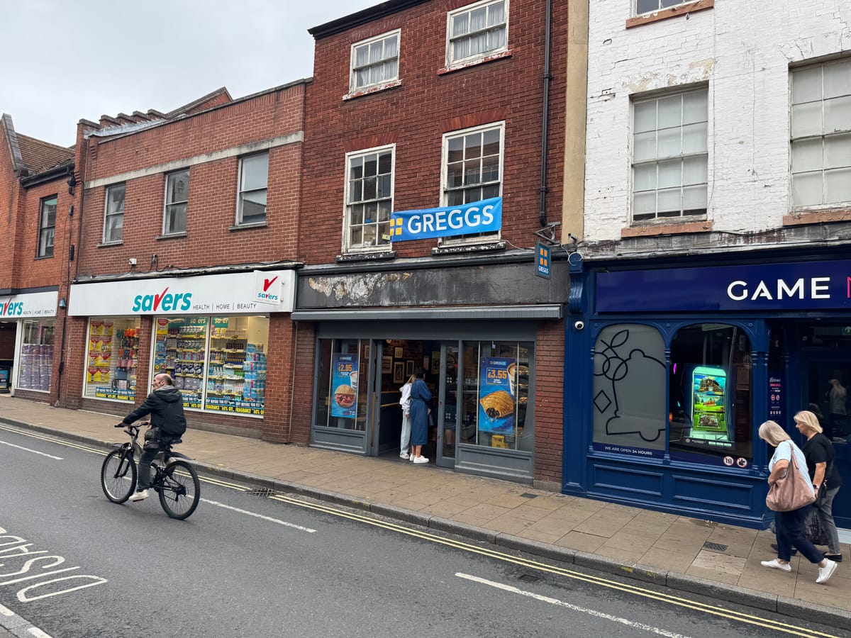 Greggs on Upper Brook Street in Ipswich