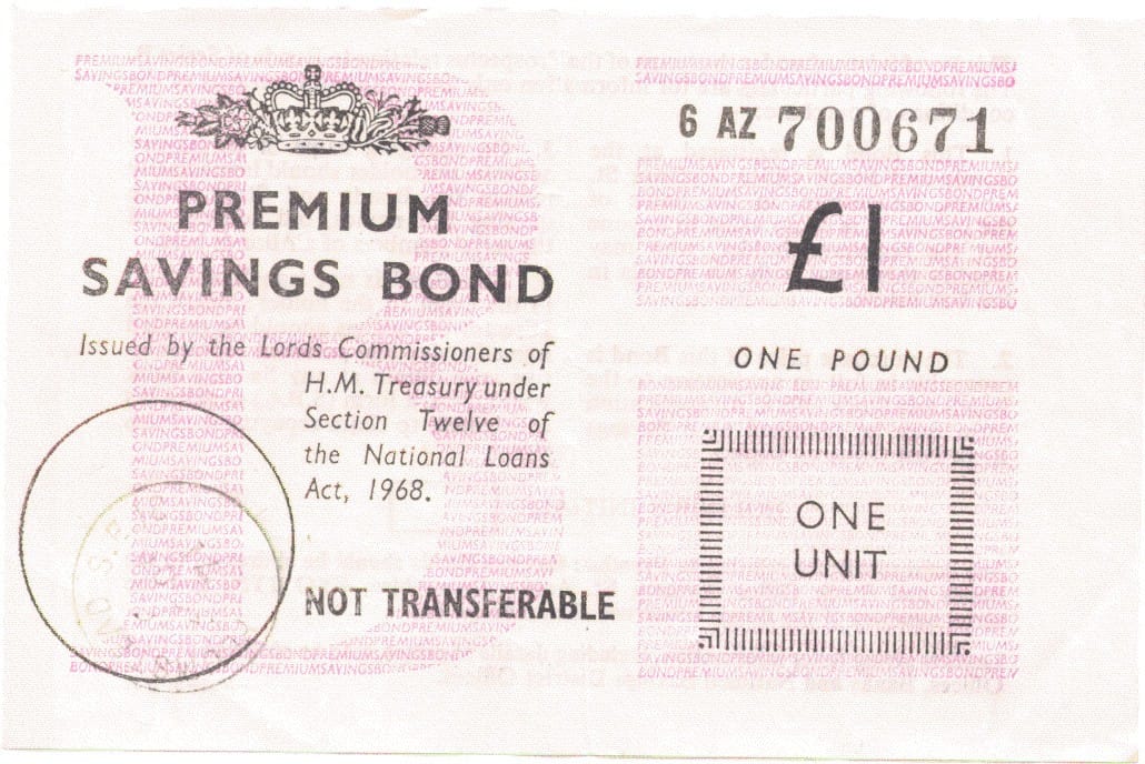 A Premium Bond from 1971