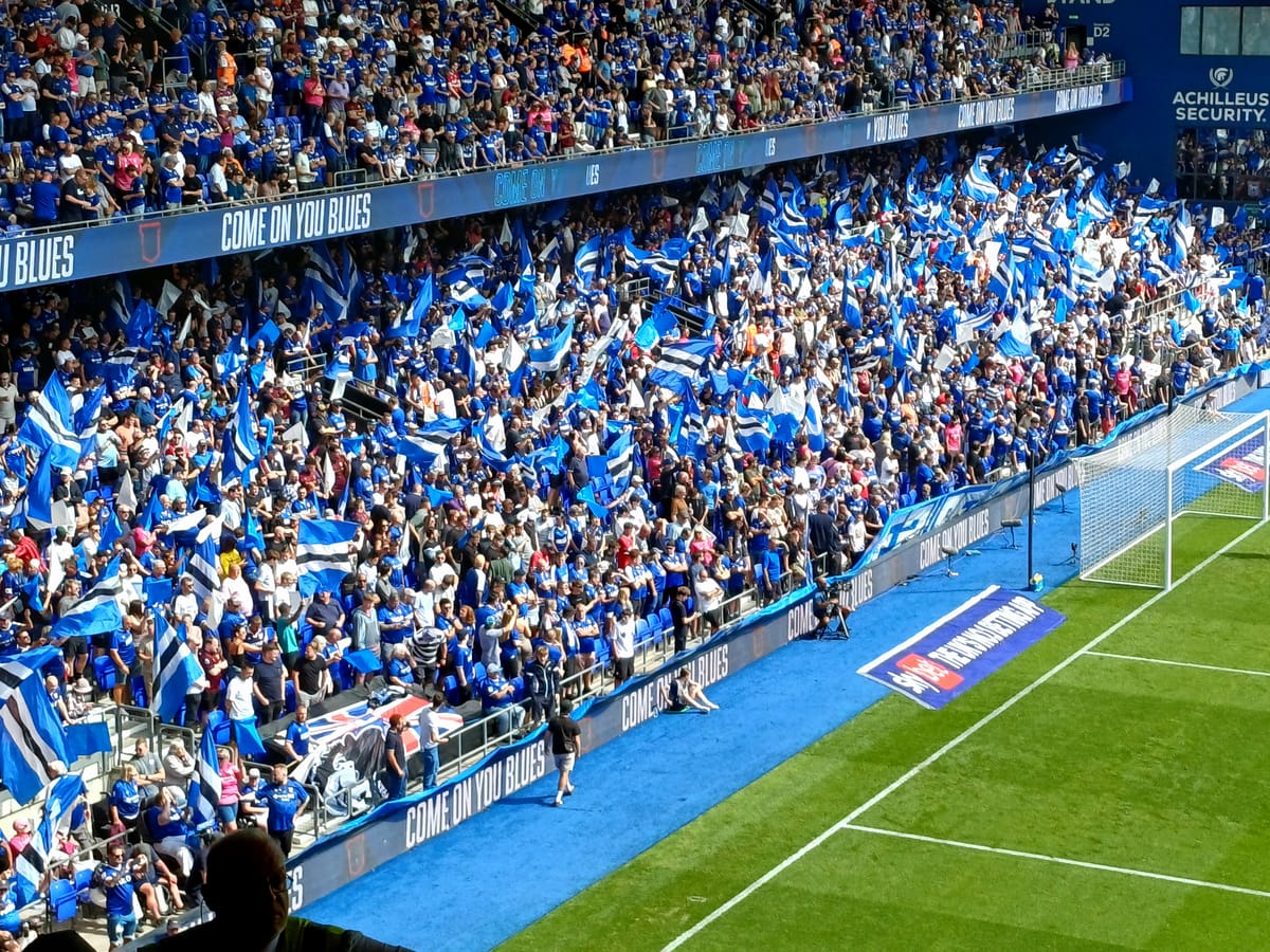Fans in full force at Town's first home game of the season against Southampton