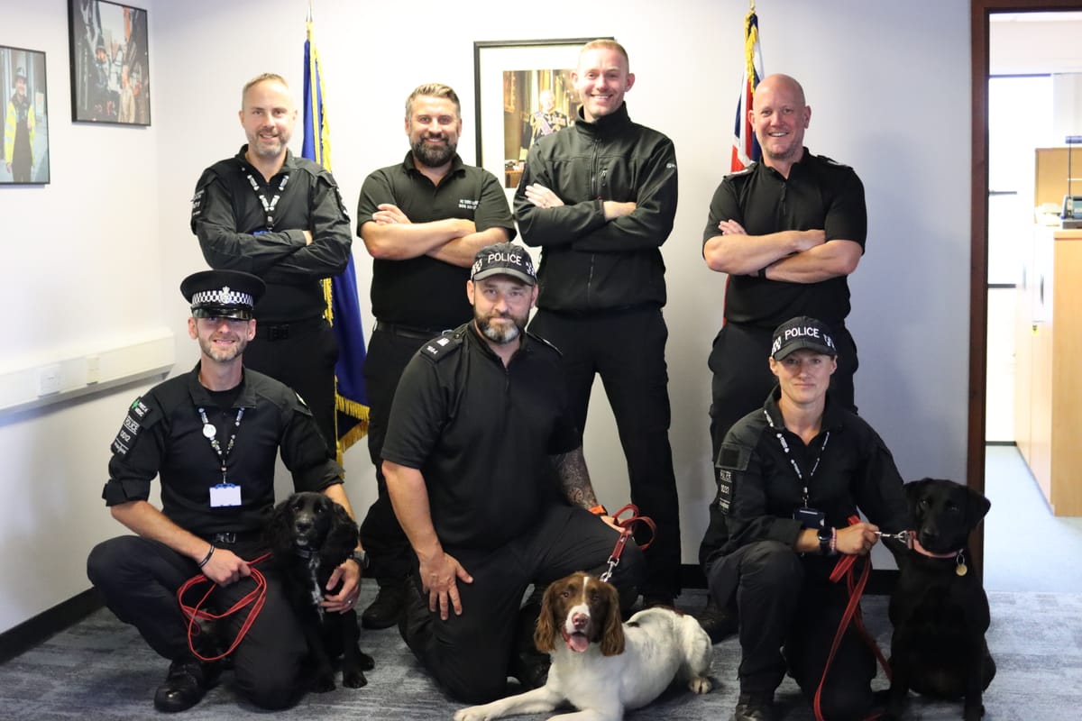 The Digital Evidence Detection Dogs and their handlers