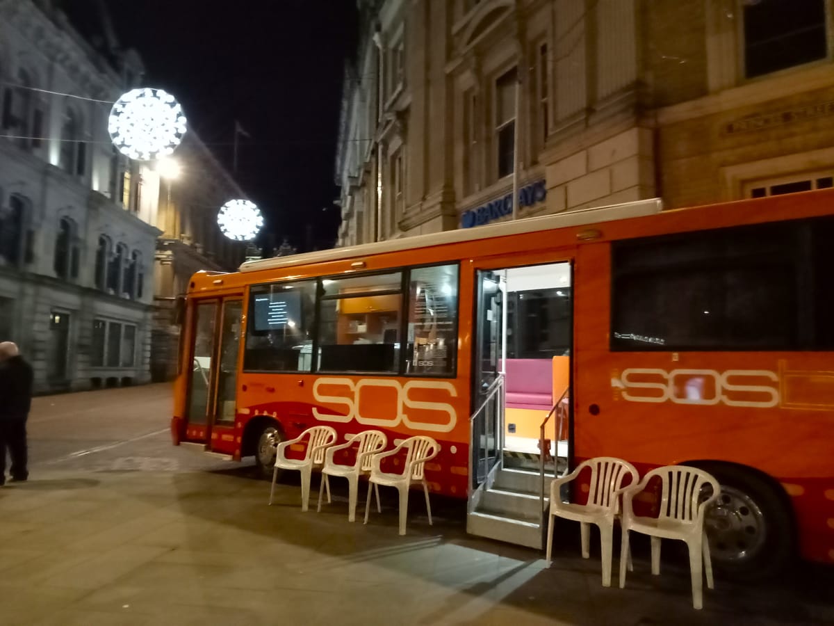 The SOS Bus in Ipswich