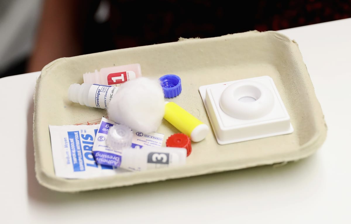 A HIV testing kit