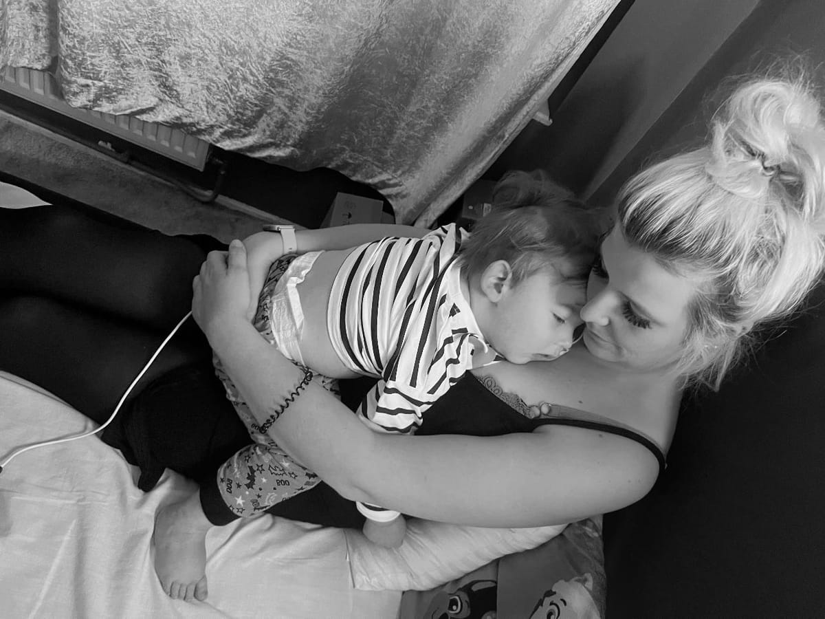 Oli-Jay with mum Mel