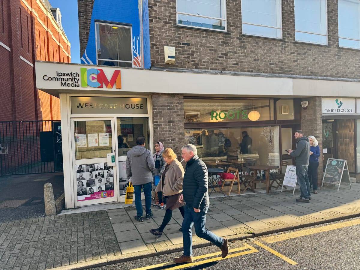 Roots community cafe in Ipswich