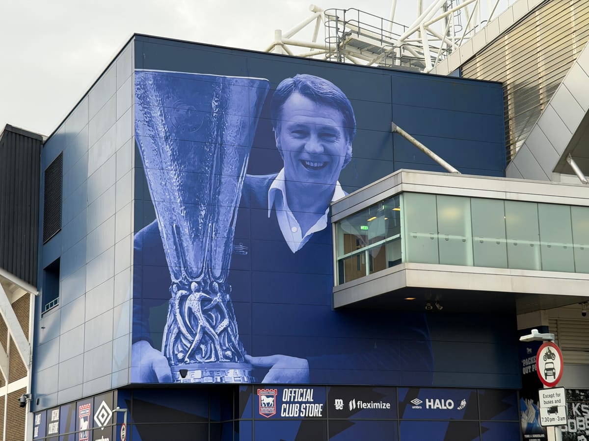 Bobby Robson mural at Portman Road