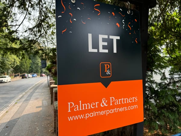 Let sign on a street