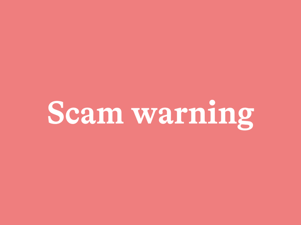 Scam warning