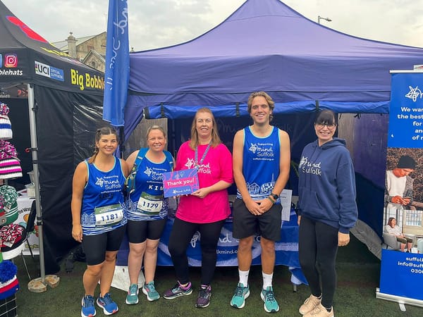 Runners for Suffolk Mind at the Ipswich Half Marathon