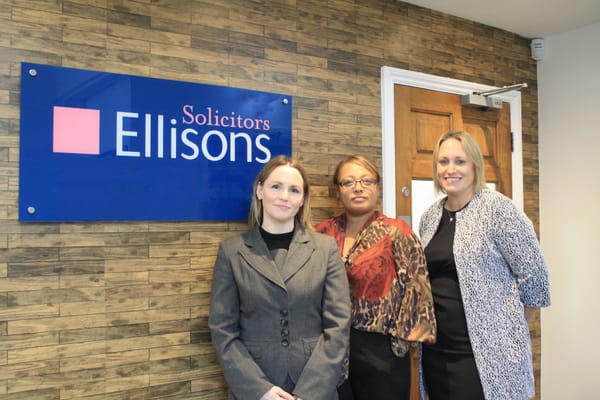 Laura Buller, Lorna Denton-Cardew and Nicola Weldon of Ellisons Solicitors