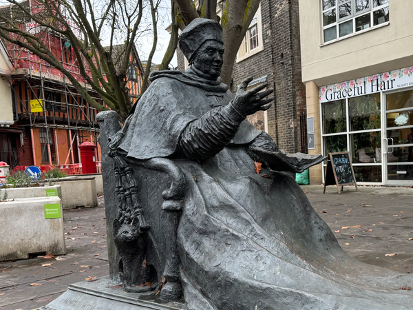 Cardinal Wolsey statue in Ipswich