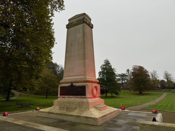 The cenotaph in Christchurch Park, Ipswich