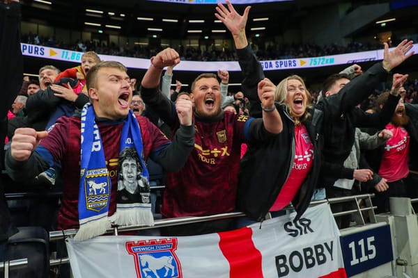 Fans going wild as Town secure their first Premier League victory in 22 years