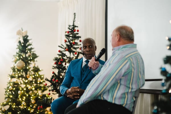 Frank Bruno and Alan Brazil