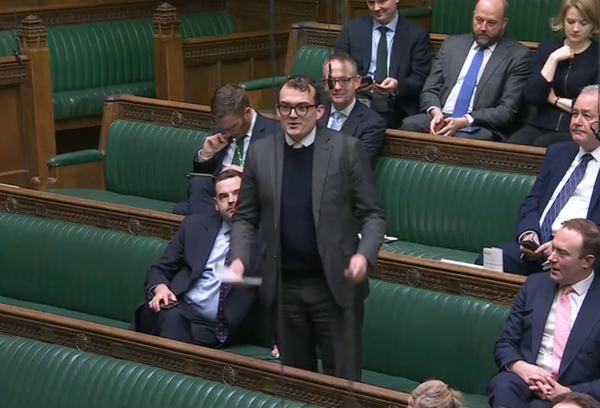 Central Suffolk and North Ipswich MP Patrick Spencer in the House of Commons